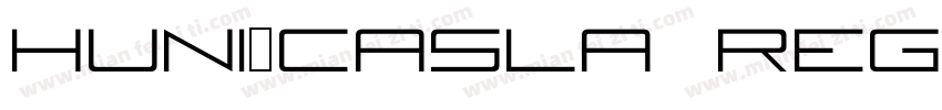 Huni_Casla Regular字体转换